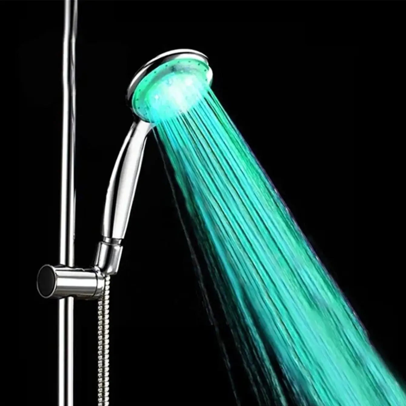 LED 7 Colors Shower Head Automatically Color-Changing LED Shower Light Water Saving Shower Head Bathroom Accessorries