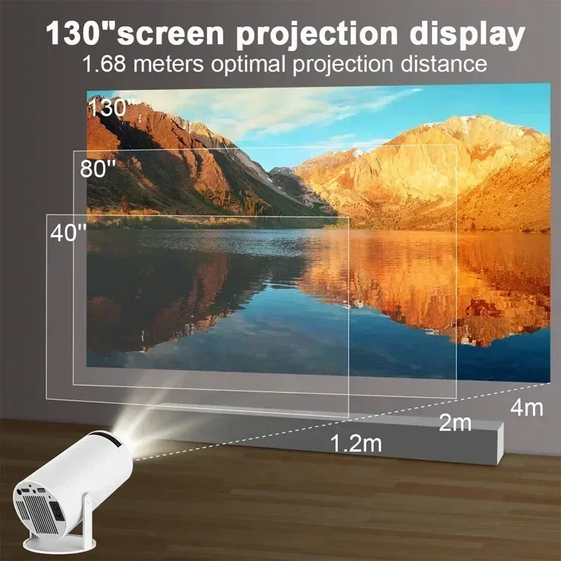 Magcubic HY300 Pro + Projector 4K 720P With 5W Speaker Android 11 8000 Lumens WiFi 6 BT5.4 Outdoor Video Home Theater Projector