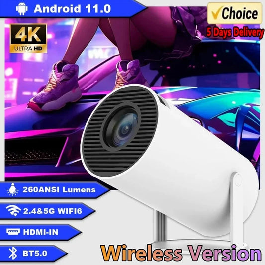 Magcubic HY300 Pro + Projector 4K 720P With 5W Speaker Android 11 8000 Lumens WiFi 6 BT5.4 Outdoor Video Home Theater Projector